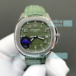 PP+ Factory Swiss Patek Philippe Aquanaut 5168 Gain Weight Green Dial Copy Watch 42mm 